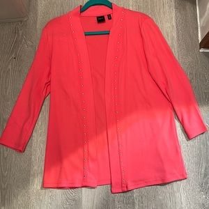 Raffaella pink cardigan size 12